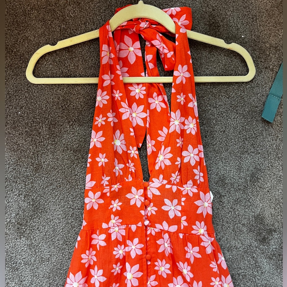 Floral maxi dress! Button up with slit in front. Billabong NWT
